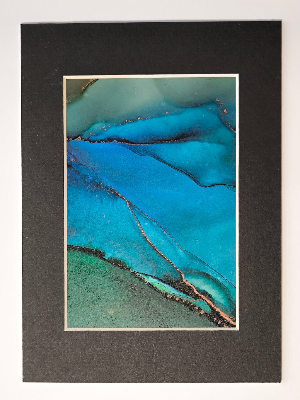 Nordlicht Serie schwarzes Passepartout