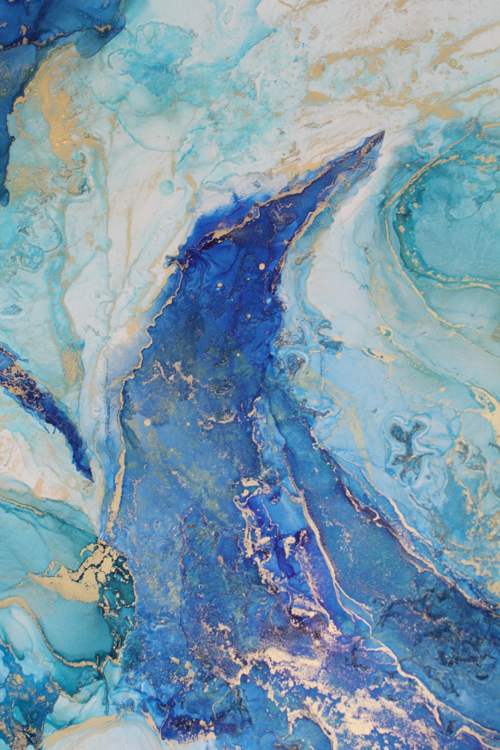 Holzkörper 40x40cm Blau